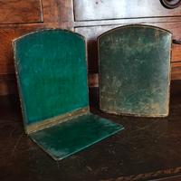 Vintage Coppia di ferma libri d’epoca primi 900