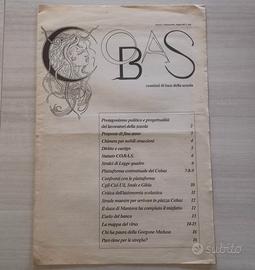 Rivista COBAS Anno 1 N. 1 Maggio 1988 - Raro 