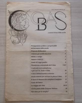 Rivista COBAS Anno 1 N. 1 Maggio 1988 - Raro 