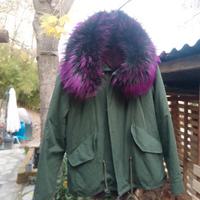 parka con pelliccia di volpe
