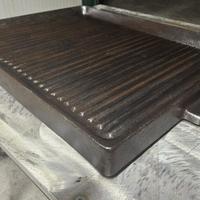 Piastra in ghisa barbecue