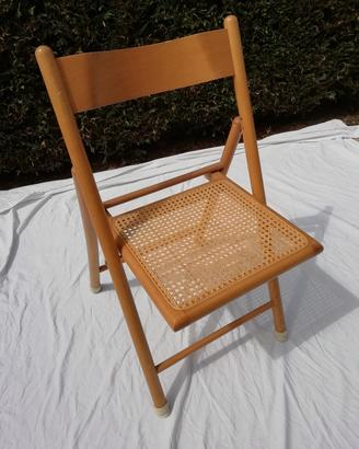 Sedia, pieghevole, comoda, in Faggio.
