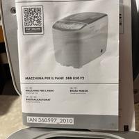 Macchina del pane SilverCrest – come nuova – 45 €