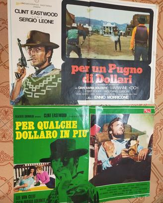 locandine ORIGINALI TRILOGIA DOLLARO