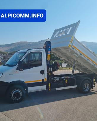 Iveco Daily 60c15 con gru NUOVA e cassone Ribaltab