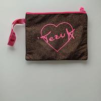 Pochette Tezuk glitter color ebano