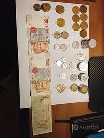 Monete da collezione Lire piu 2 pezzi estere