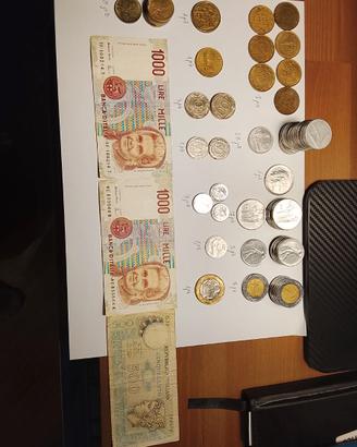 Monete da collezione Lire piu 2 pezzi estere
