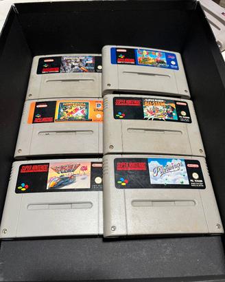 Lotto 6 giochi Nintendo Snes originali funzionanti