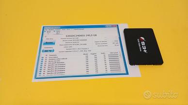 SSD 240 Gbyte S3+, interfaccia SATA, 2,5 pollici -