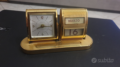 Orologio sveglia in ottone