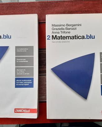 testo scolastico MATEMATICA BLU vo1  e vol2