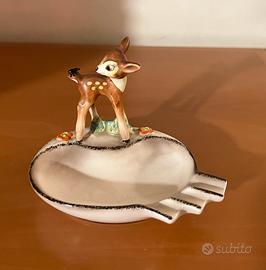Figurina antica Goebel Disney Bambi e insetto