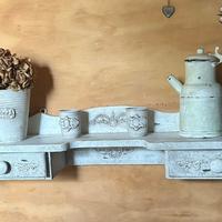 Mensola in legno Shabby Chic