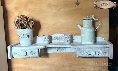Mensola in legno Shabby Chic
