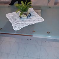 Tavolo in vetro spesso,usato