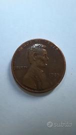 un centesimo americano 1985 con errore di conio