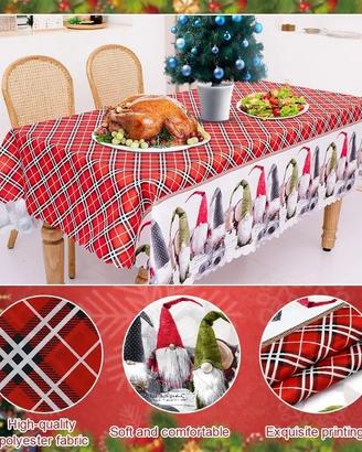 Tovaglia Natale 140x180cm Natalizia rettangolare