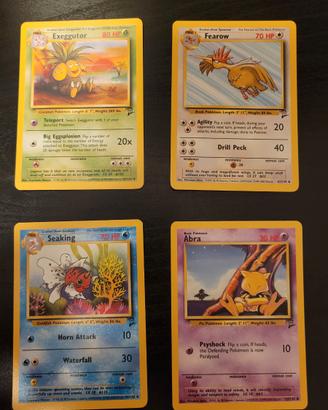 Lotto di 9 carte Set base 2 Near mint