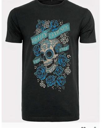 T-shirt con stampa Harley Davidson a tema Tex Mex