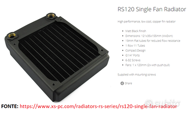 Radiatore XSPC RS120