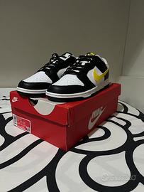 Nike dunk low (black/white/yellow)