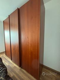 camera completa in legno di ciliegio