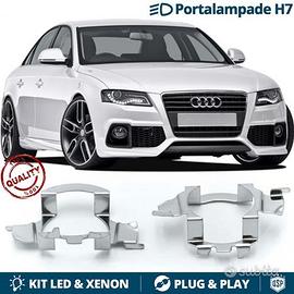 Coppia ADATTATORI KIT LED H7 per AUDIPortalampada