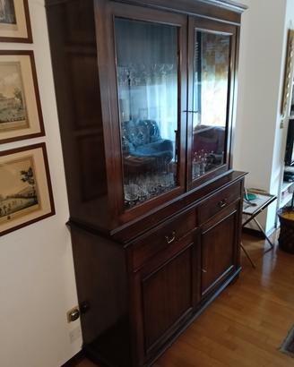 mobile vetrina in stile inglese, artigianale '60