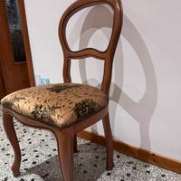 Sedie in legno stile classico – 6 pezzi