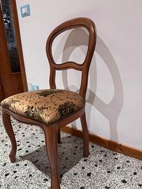 Sedie in legno stile classico – 6 pezzi