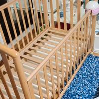 Lettino in legno bambini completo di materasso