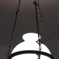 Lampadario saliscendi epoca Liberty