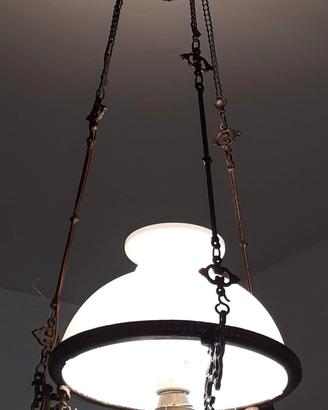 Lampadario saliscendi epoca Liberty