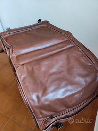 Borsa viaggio  porta abiti  pelle marca Pellux