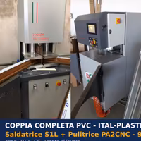 Saldatrice + Pulitrice pvc finestre infissi