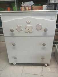 Lettino + fasciatoio ITALBABY mod baby re