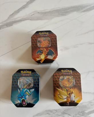 Pokemon x3 tin Hidden Fates