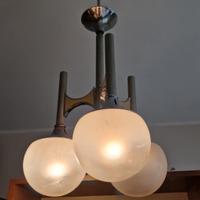 Lampadario Space Age 3 Globi Gaetano Sciolari