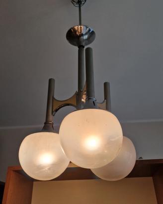 Lampadario Space Age 3 Globi stileGaetano Sciolari