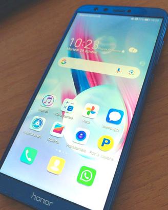 Huawei Honor 9 lite blu DUAL SIM 4g LTE cover vetr