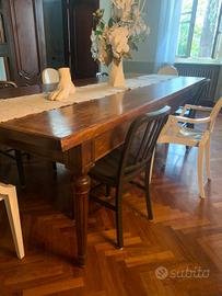 tavolo in legno per sala da pranzo 