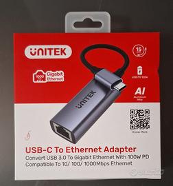 Adattatore da USB-C a Gigabit Ethernet - Nuovo