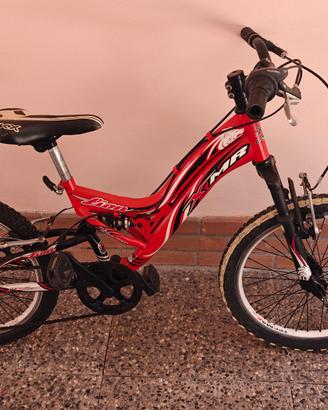 Mountain bike bambino 20" full suspension - rossa