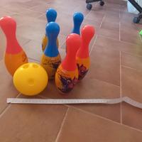 Set bowling con birilli Spiderman e palla
