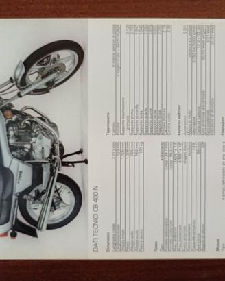 HONDA CB 400N – volantino