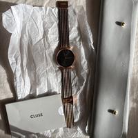 Orologio Cluse dorato e nero