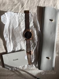 Orologio Cluse dorato e nero