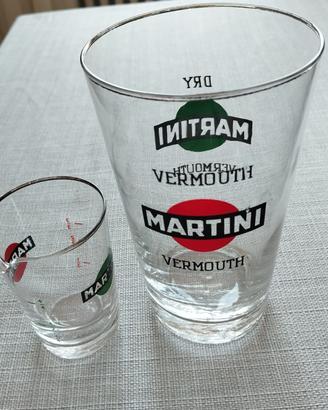 Coppia bicchieri dosatori Martini vintage