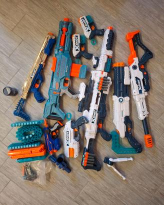 Lotto giocattoli blaster nerf e x-shot